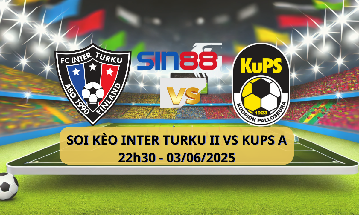 Banner quảng cáo trận đấu Inter Turku II vs Kups A